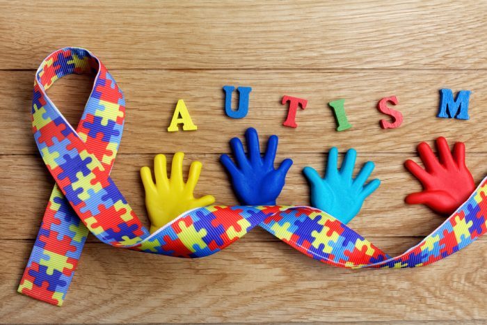 autistic represented by multi-coloured puzzle