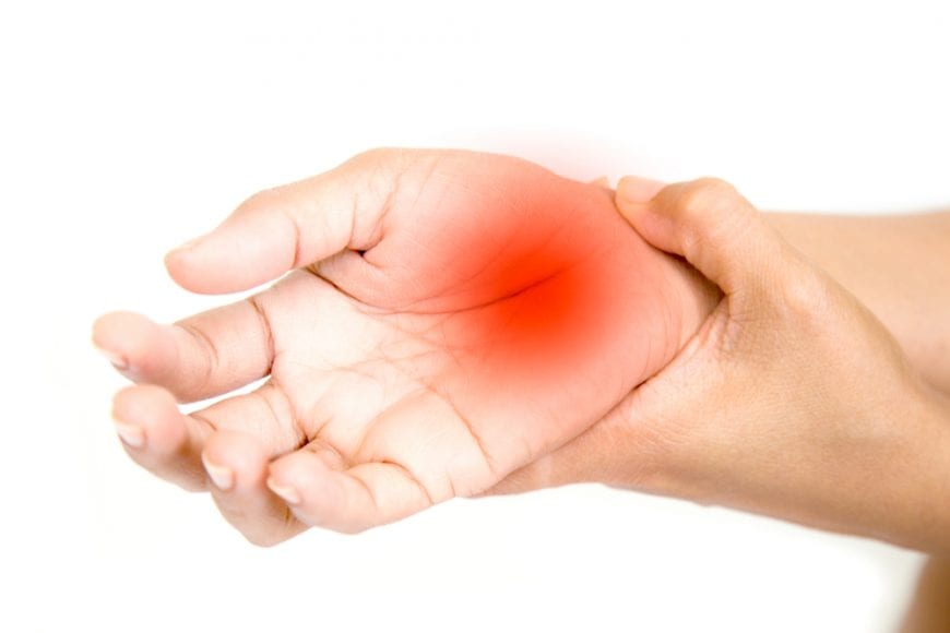 Neuropathic pain in the hand