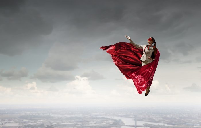 super hero flying