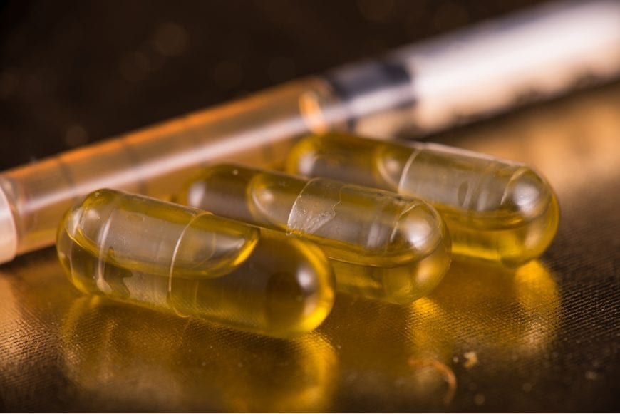Cannabis Oil and capsules dose