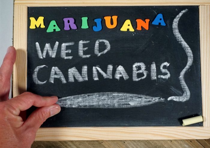 weed cannabis sign