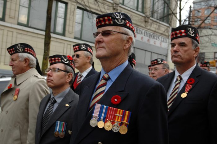 veterans on parade