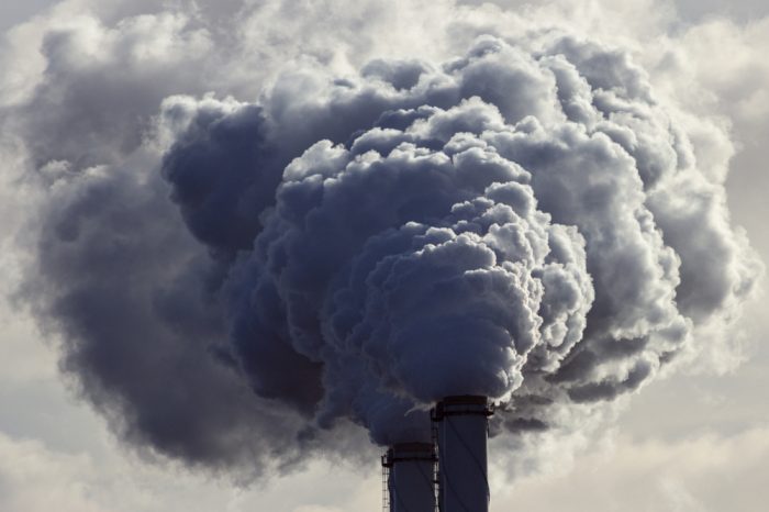 air quality being reduced by smokestacks