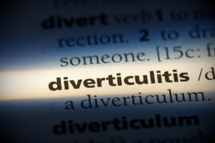 diverticulitis, which often requires surgery, in a dictionary entry