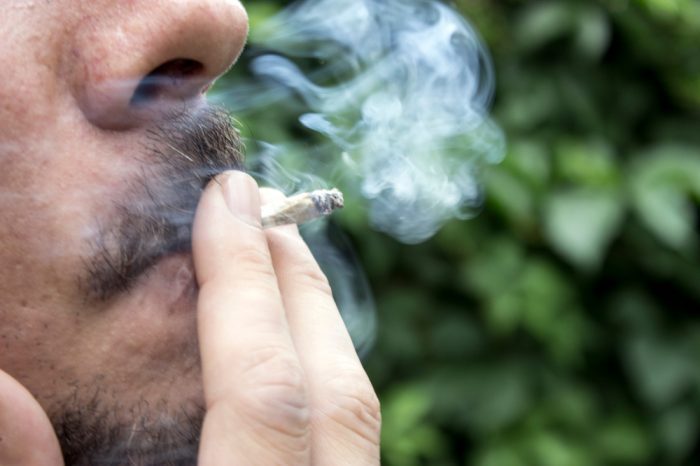 left ventricle could be affected by this man's cannabis smoking