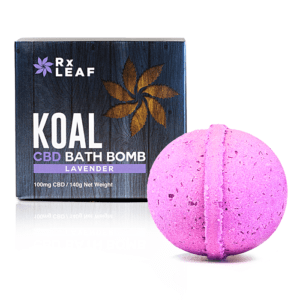 Koal CBD bath bomb lavender scent