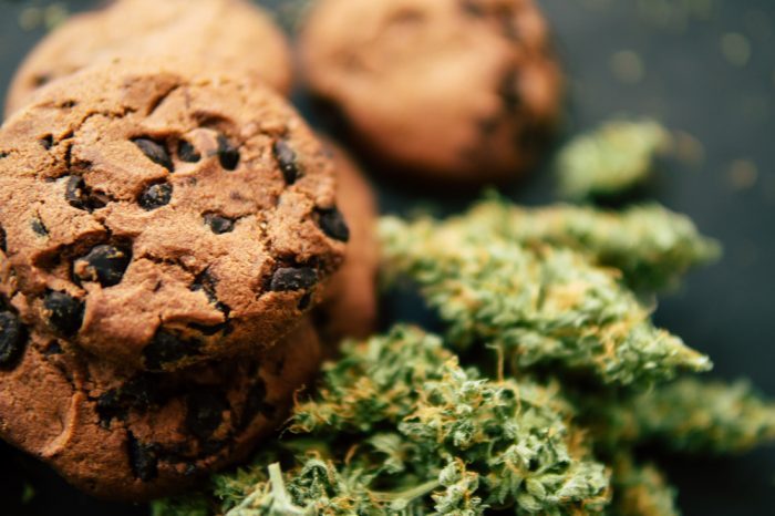 cannabis marijuana biscotti concetto giunto scelta fuma