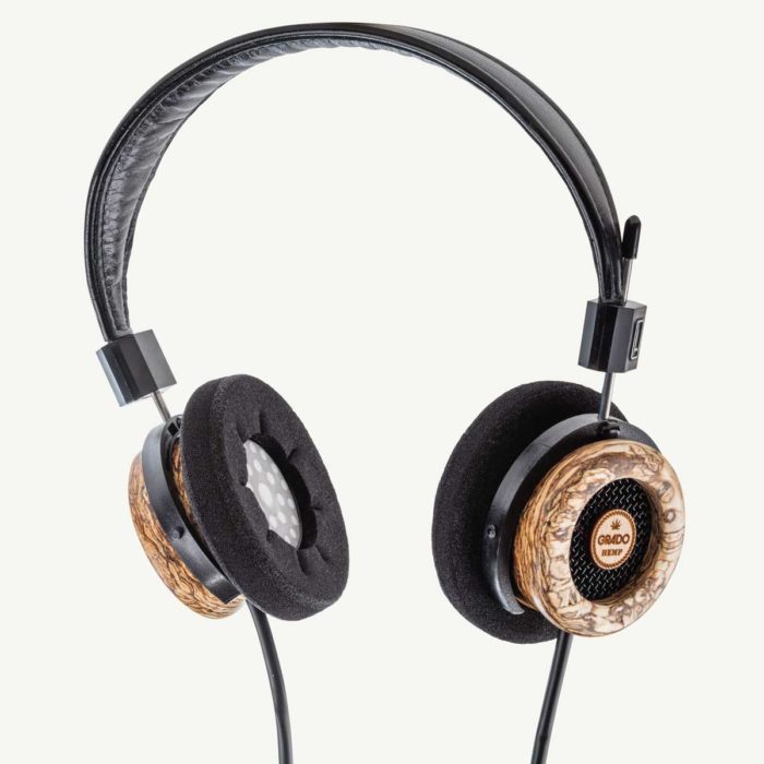 hemp headphones pictured from the front