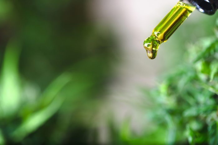 how does cbd affect the brain represented by cbd dripping from dropper